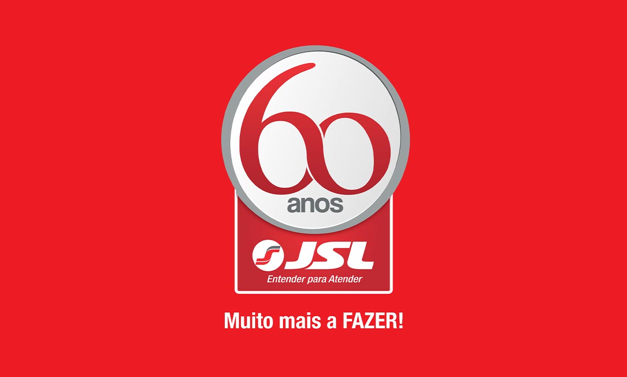 Logo de comemoração da JSL em comemoração aos 60 anos de fundação em 2016